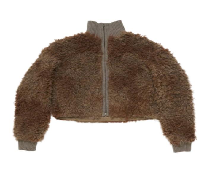 Neck Logo Fur Jacket