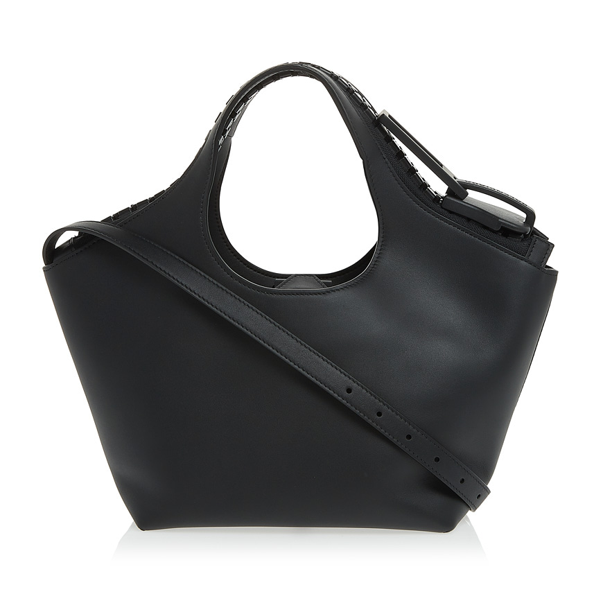 Balenciaga Black Megazip Leather Shoulder Bag