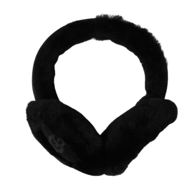 Sheepskin embroidered logo earmuffs