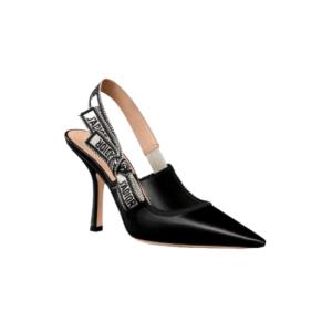 Logo Strap Slingback Heel