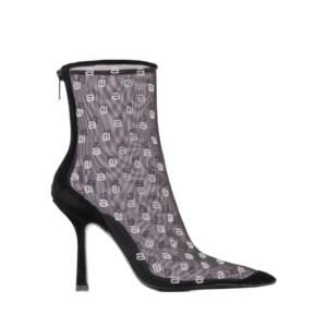 DELPHINE 105 MESH BOOTS HEEL