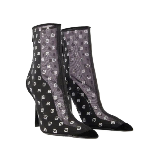 DELPHINE 105 MESH BOOTS HEEL