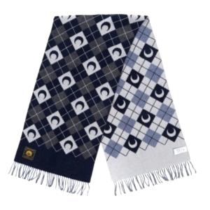 Moon Argyle Knit Scarf