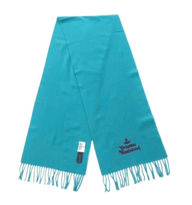 Embroidered logo scarf