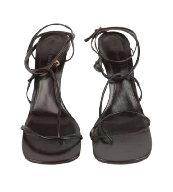 Leather Strappy Sandals Heel