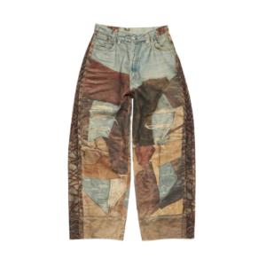 2023M Trompe L'Oeil Effect Denim Pants