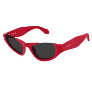 Cat eye logo temple sunglasses