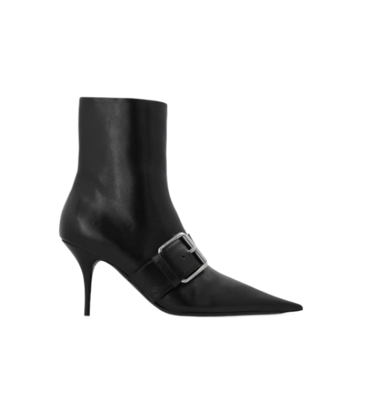 Buckle Strap Knife Ankle Boots