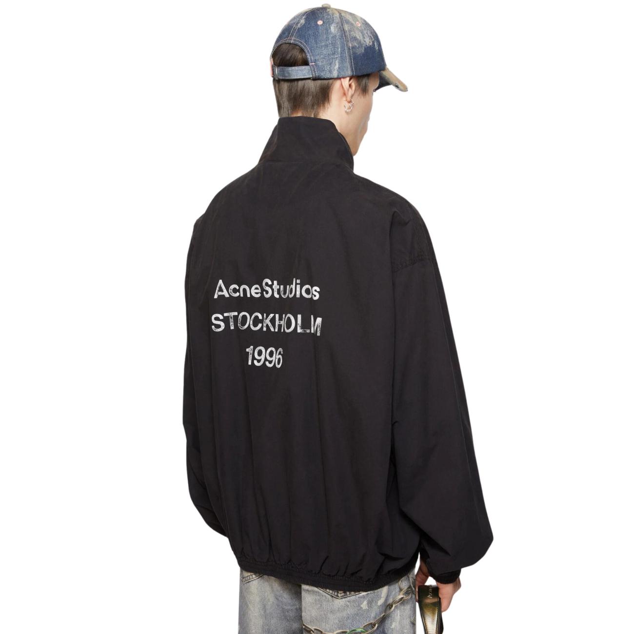 Acne Studios Printed Logo Zipper Jacket