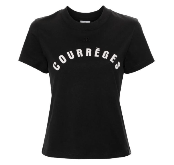 Courrèges AC logo printed short sleeve t-shirt