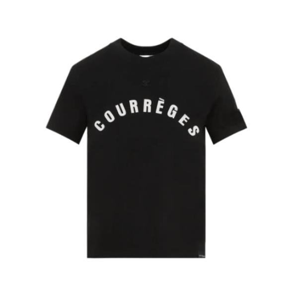 Courrèges AC logo printed short sleeve t-shirt