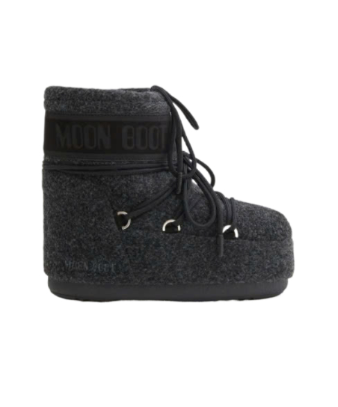 Icon Felt Strap Ankle Boots