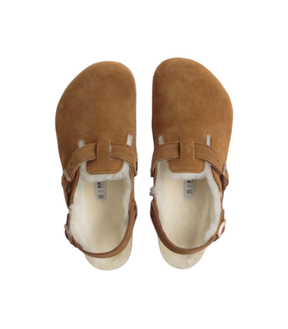 Tokyo Shearling Suede Sandals