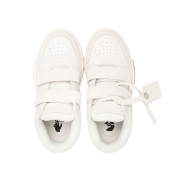 OFF-WHITE KIDS OOO OUT OF OFFICE STRAPS SNEAKERS WHITE (BOY)