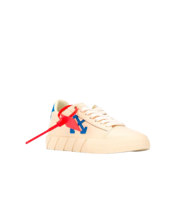 NEW ARROW LOW VULCANIZED SNEAKERS BEIGE & BLUE