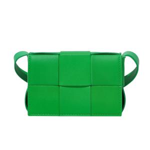 Bottega Veneta Mini Leather Cassette Parakeet