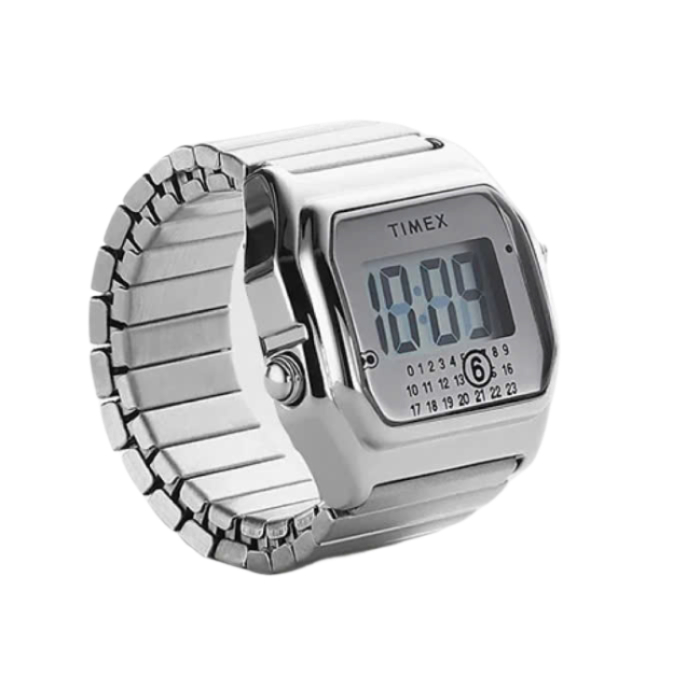 Timex x MM6 Maison Margiela Ring Digital Watch Stainless Steel