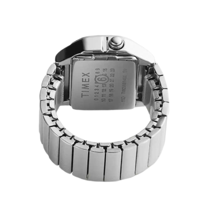 Timex x MM6 Maison Margiela Ring Digital Watch Stainless Steel