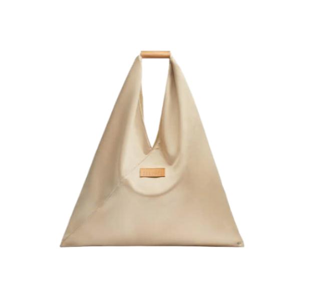 Satin Japanese Handbag Beige