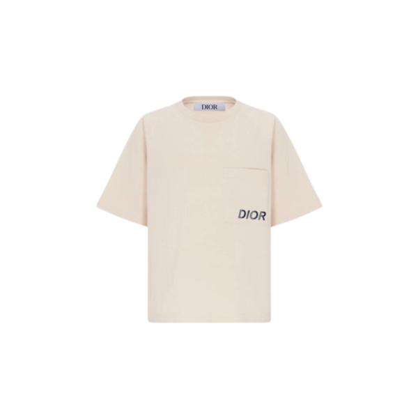 (Kids) Dior T-Shirt Ecru Cotton Jersey