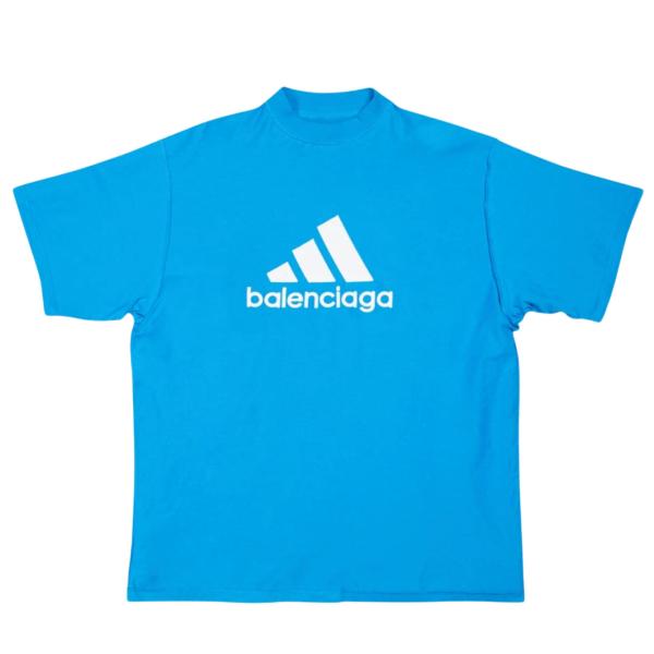 Balenciaga x Adidas Oversized T-Shirt Blue