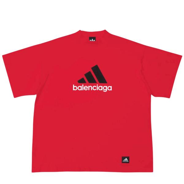 Balenciaga x Adidas Oversized T-Shirt Red