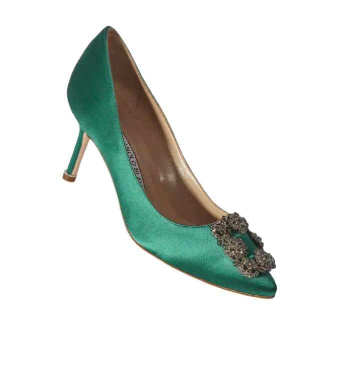 HANGISI Jewel Decoration Pumps Heel