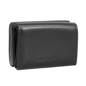 Logo embossed flap card wallet