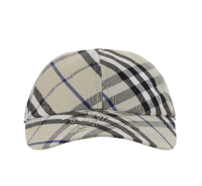 Check pattern ball cap