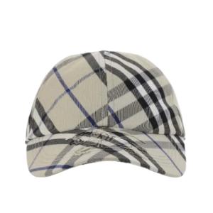 Check pattern ball cap