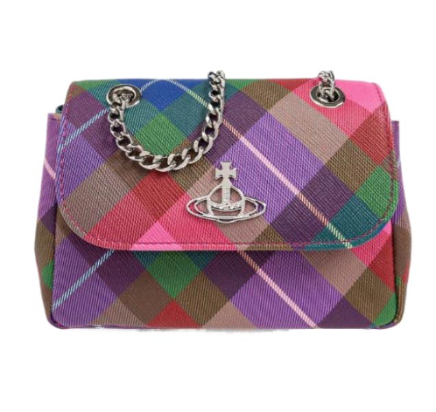 ORB Logo Check Crossbody Bag