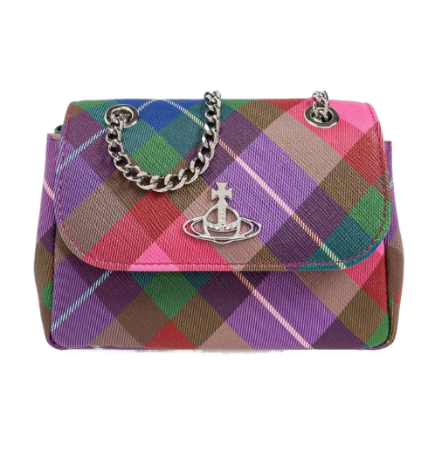 ORB Logo Check Crossbody Bag