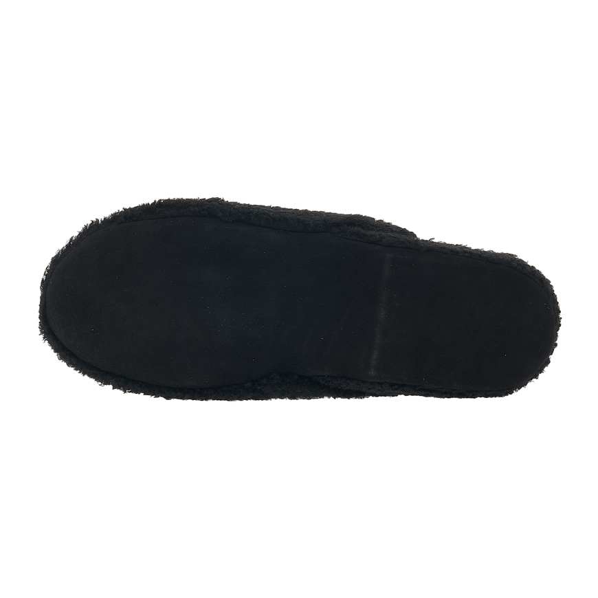 Men's Logo Tab Shearling Slippers