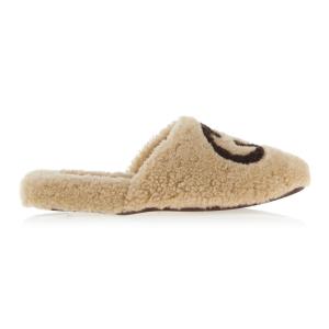 Women's Interlocking G Wool Slide