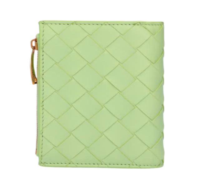 Intrecciato Half Wallet - Fennel