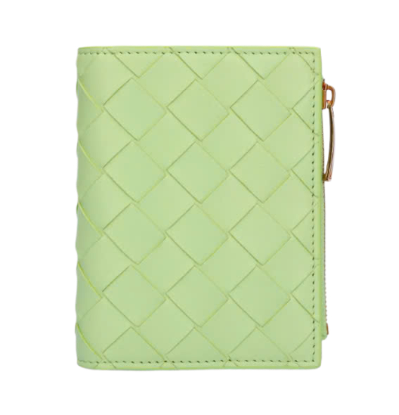 Intrecciato Half Wallet - Fennel