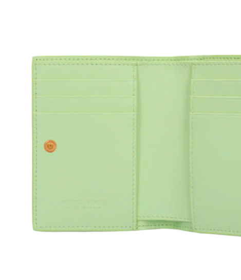 Intrecciato Half Wallet - Fennel