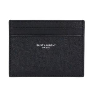 Common Embo Leather Credit Card Holder - Black