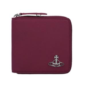 Round Square Wallet - Red