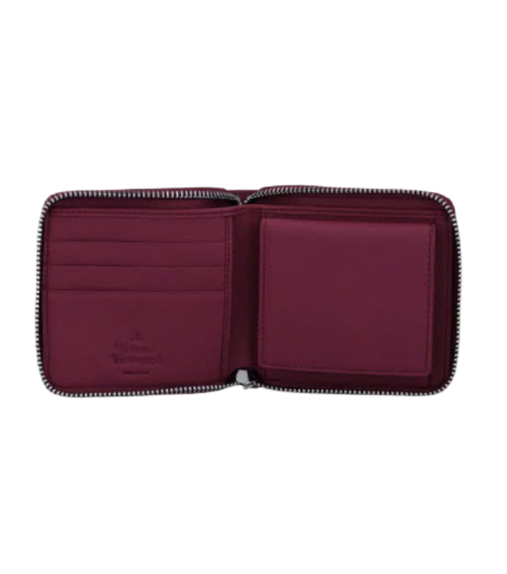 Round Square Wallet - Red