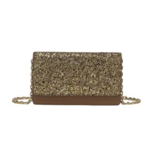 Glitter Chain Wallet - Gold 