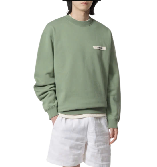 Le Sweatshirt Grosgrain Man to Man - Pale Green