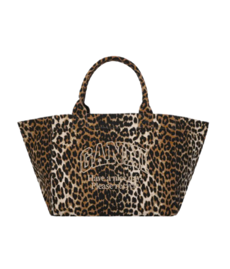 XXL Printed Shopper Bag - Leopard 