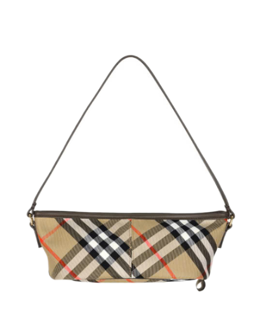 24FW Sand Check Baguette Mini Bag