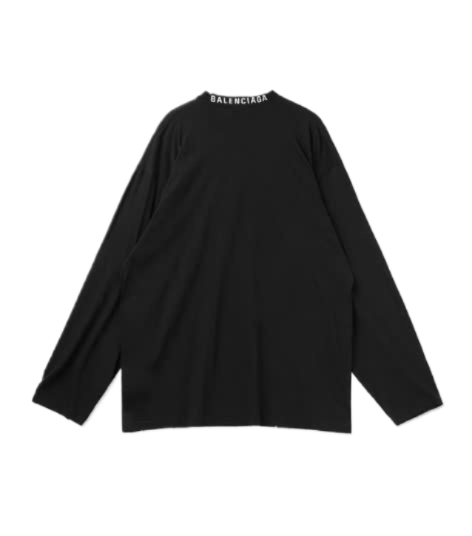 Oversized Long Sleeve T-Shirt - Washed Black