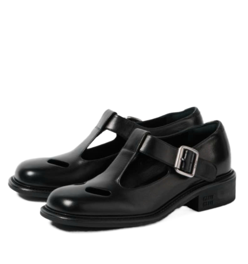 T Buckle Strap Mary Jane Loafers