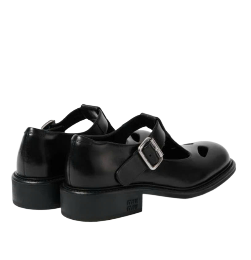 T Buckle Strap Mary Jane Loafers