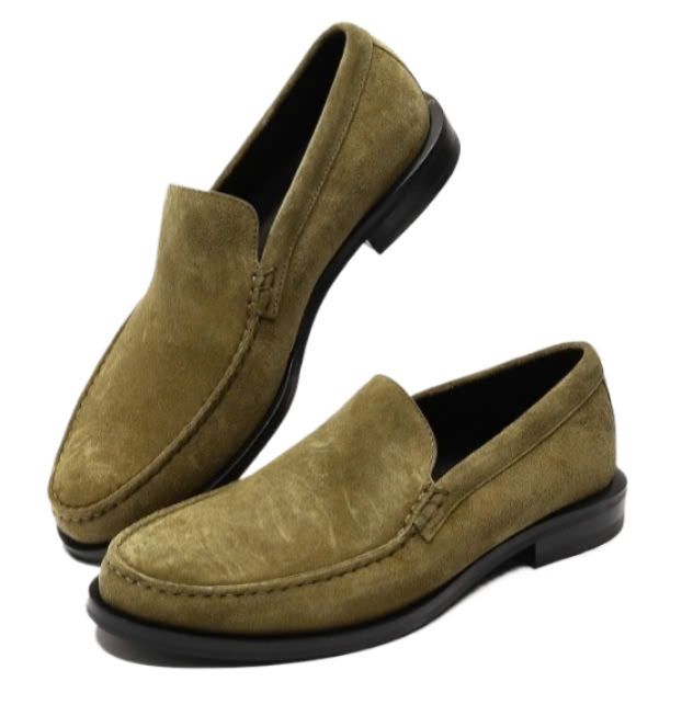 60s suede moccasins