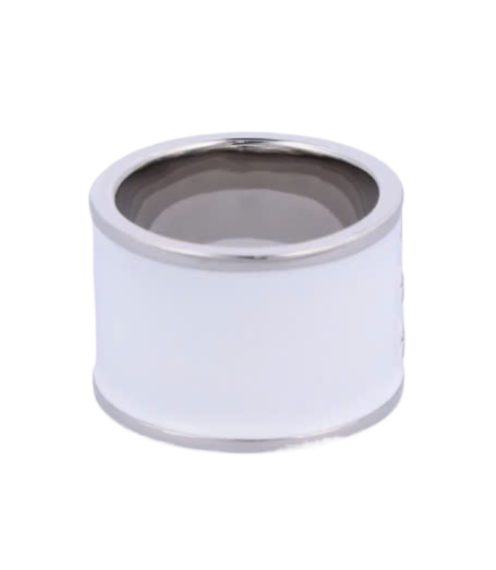 Numeric 6 Logo Ring - White