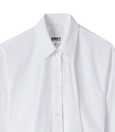 Kimono Poplin Cotton Shirt - White